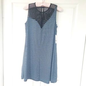 AIKO  Swing Tank Dress with Mesh details,  S